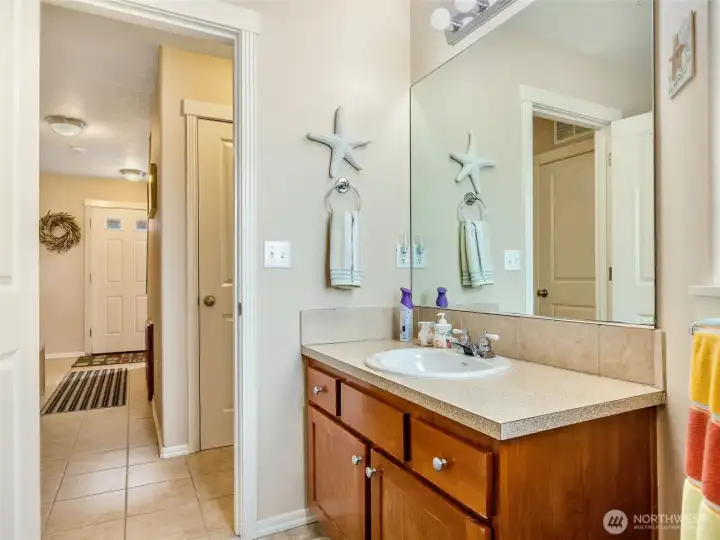 Full bathroom downstairs.
