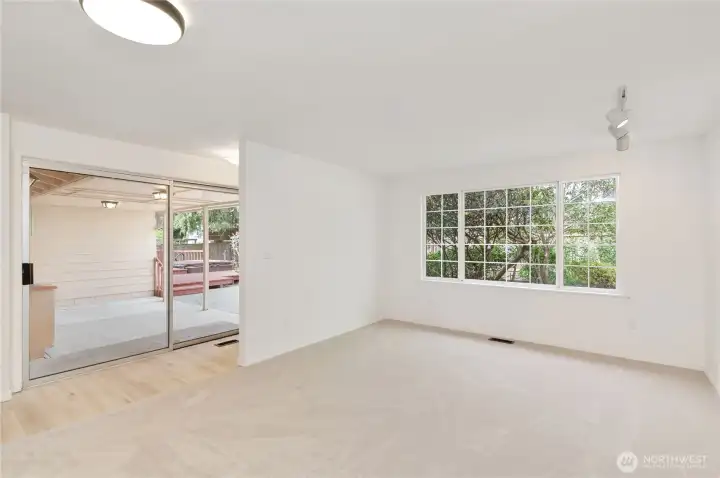 family room to slider