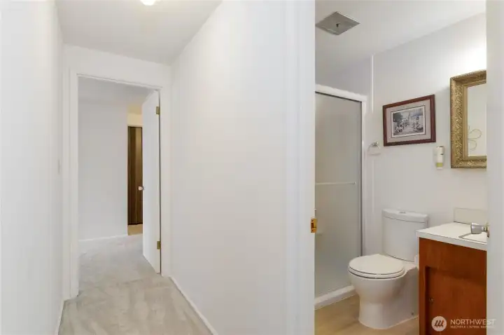 hall and main bathroom