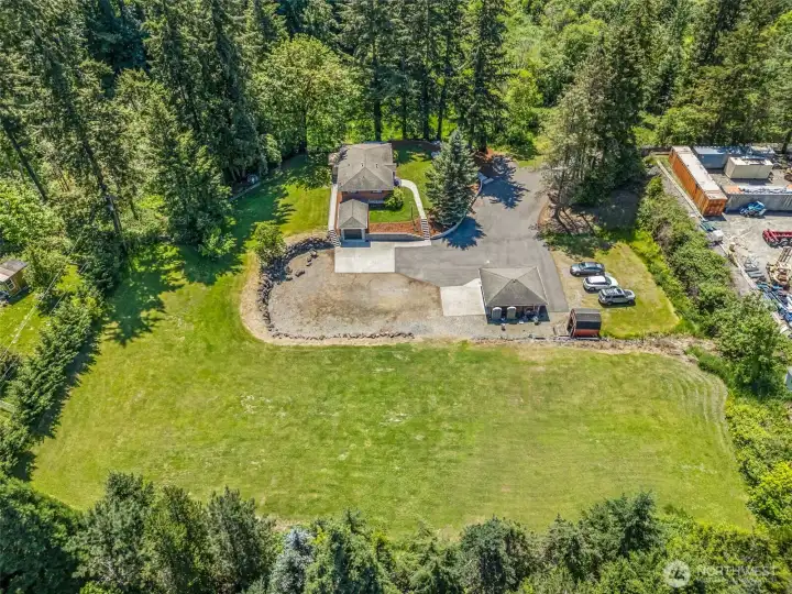 Aerial view from the north