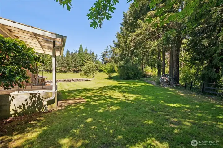 View from back yard looking north