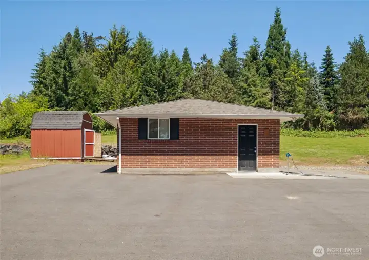 Detached two car garage