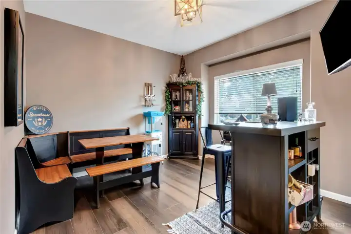 Office/bar area with lots of natural sunlight