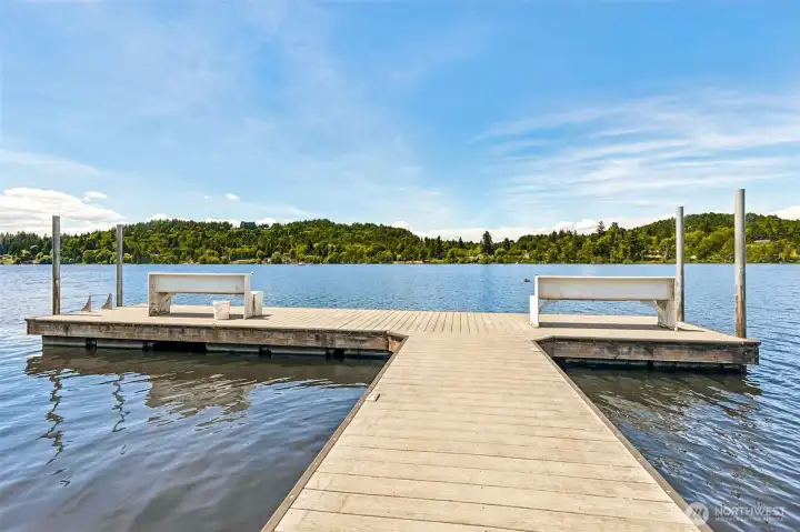 Here is the community dock.