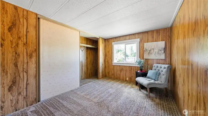 Bedroom 1 with large closet