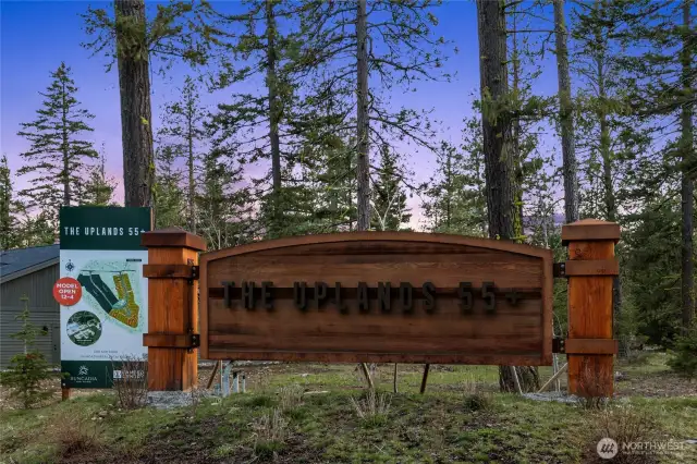 The Upland's gated community.