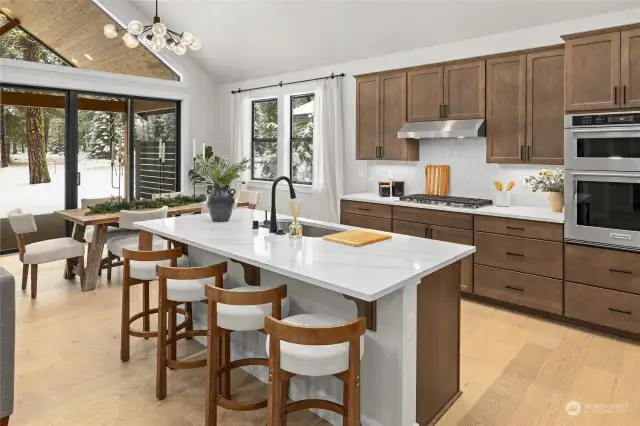 Kitchen Island with view