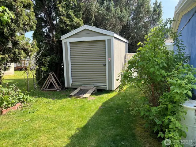 Huge storage shed.