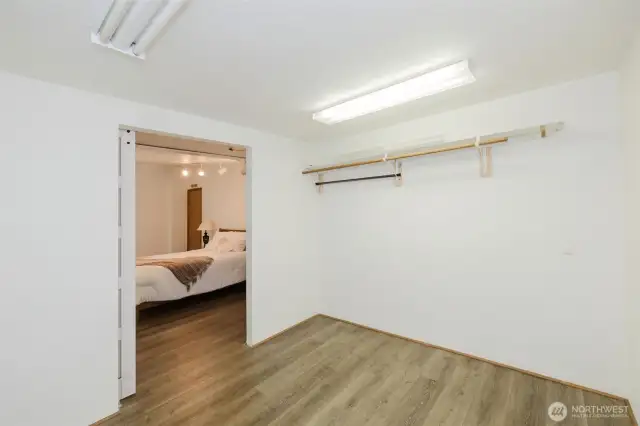 Here's your walk-in closet!