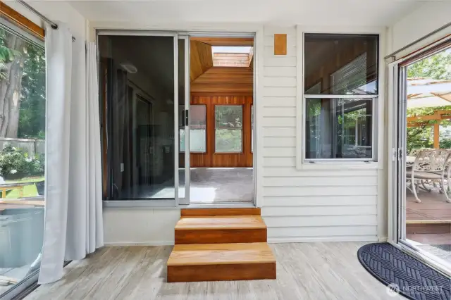 enclosed breezeway to Separate studio