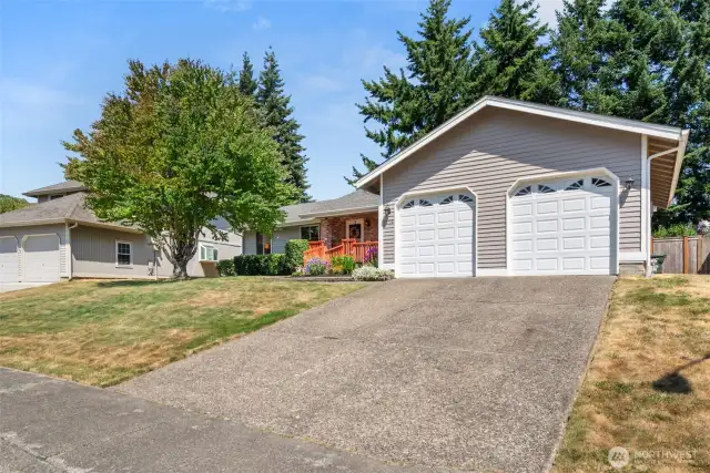 Two car garage.