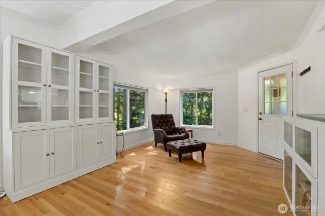 Entryway and Living room area