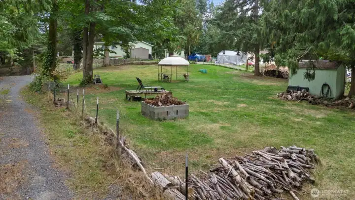 View of the front yard from the street