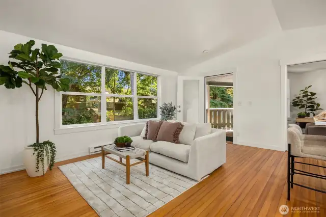 Off the living room is a den/office with soft close pocket doors.