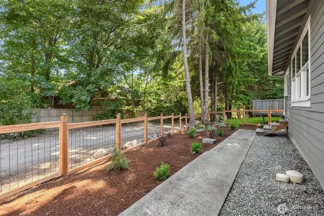 Fully Fenced in back yard for your own enjoyment and to keep your pets secured.