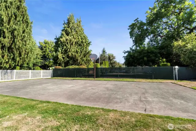 The community even has its own basketball court!