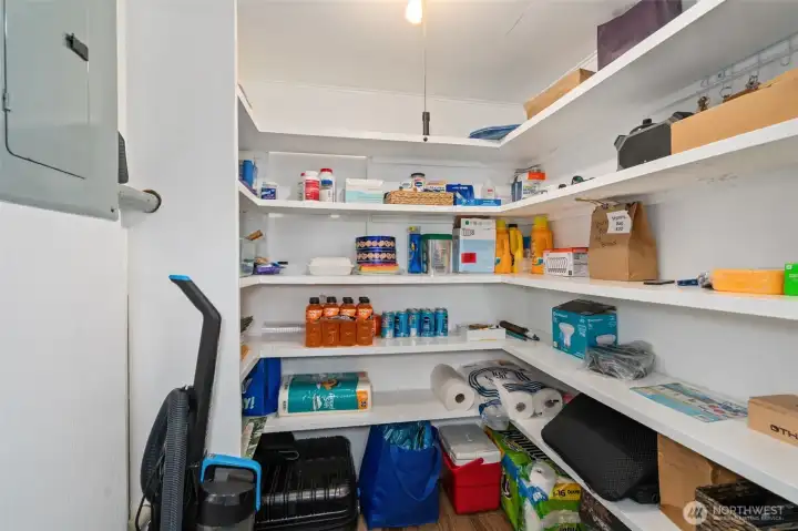 Large pantry and storage room.