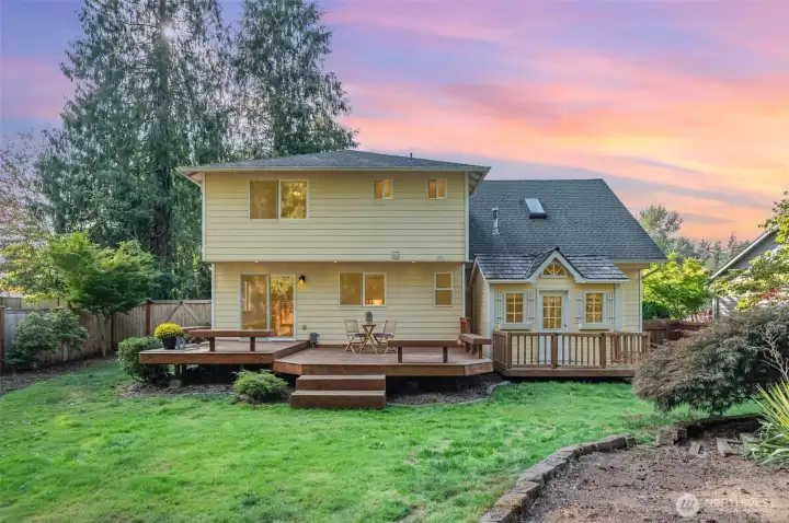 Serene & private 1/4 acre lot.