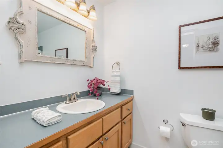 Primary suite bathroom.
