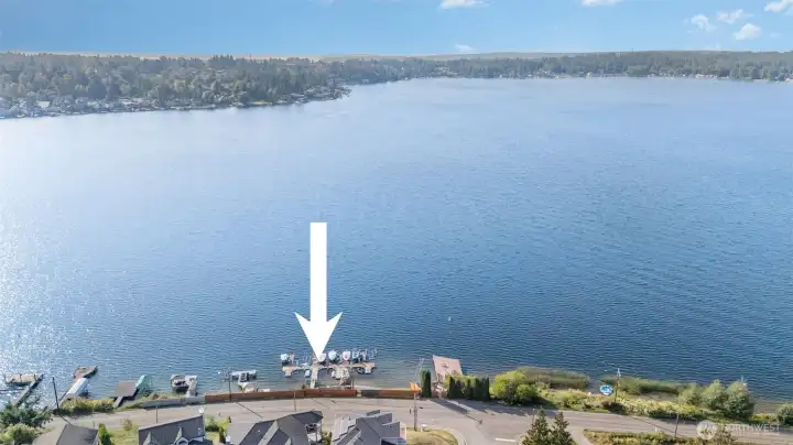 Community beach & dock.