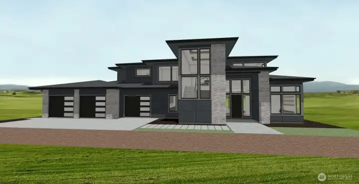 Front Rendering of house