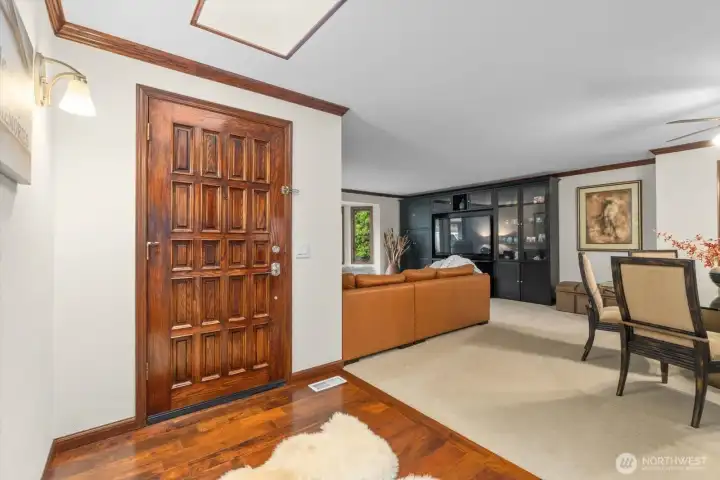 Beautiful entry into home- This home has a sprawling excellent flow!