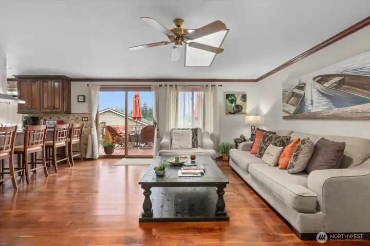 2nd living room/family room area connects to kitchen and informal dining - making this the place where memories are made, stories told and traditions come alive.