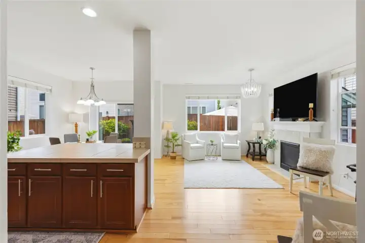 Step into the light filled open concept living space Step into the light filled open concept living space