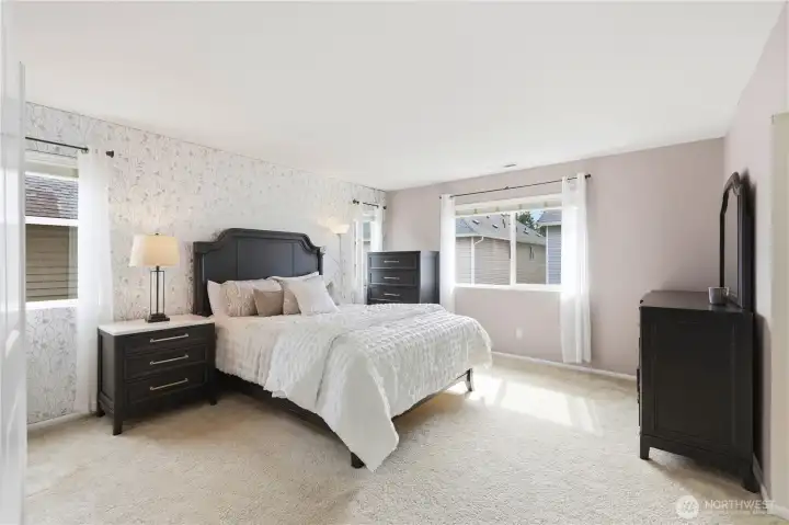 Primary Bedroom Relaxing and oversized primary retreat with elegant finishes, ample space for furnishings, and a peaceful atmosphere enhanced by natural light. Primary Bedroom Relaxing and oversized primary retreat with elegant finishes, ample space for furnishings, and a peaceful atmosphere enhanced by natural light.