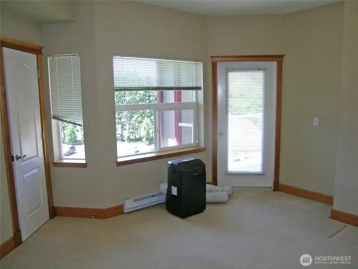 Master Bedroom and portable A/C unit