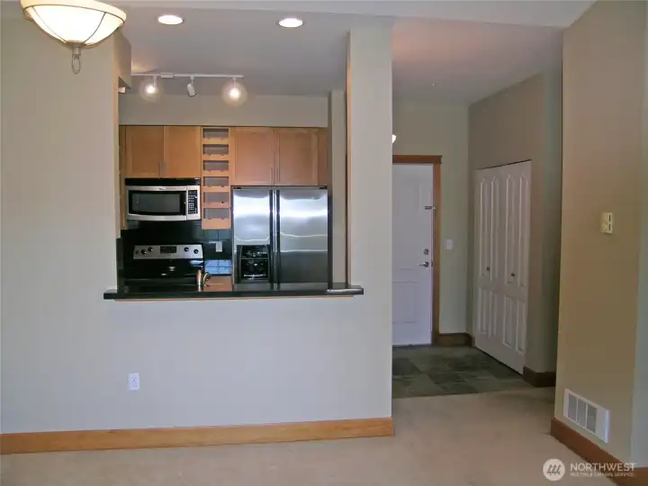 Living room to kitchen