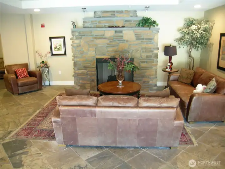 Entry foyer to actual condo building