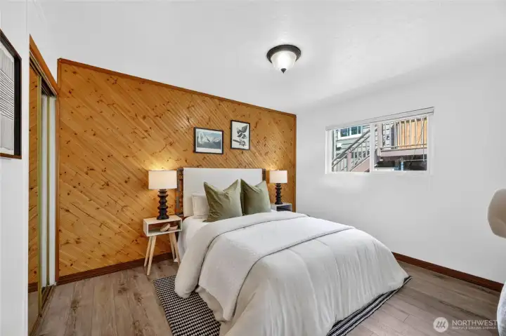 Bedrooms are large enough for a queen or king bed. Bedrooms are large enough for a queen or king bed.