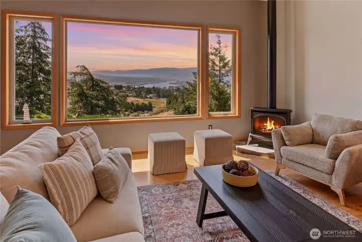 Unobstructed view from the living room
