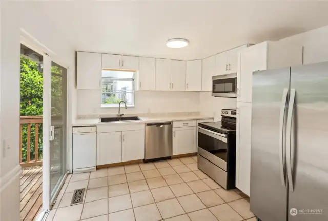 Updated Kitchen with Stainless Appliances