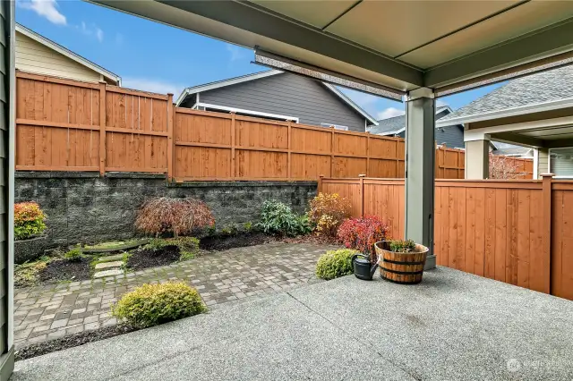 Large covered patio