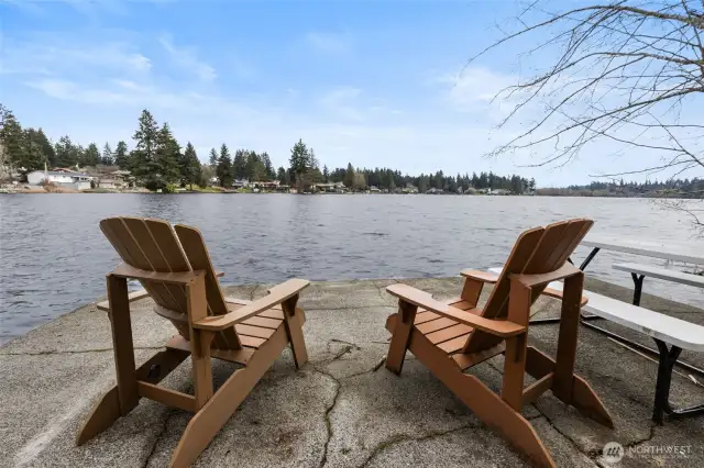 Peaceful dock for relaxing and fishing