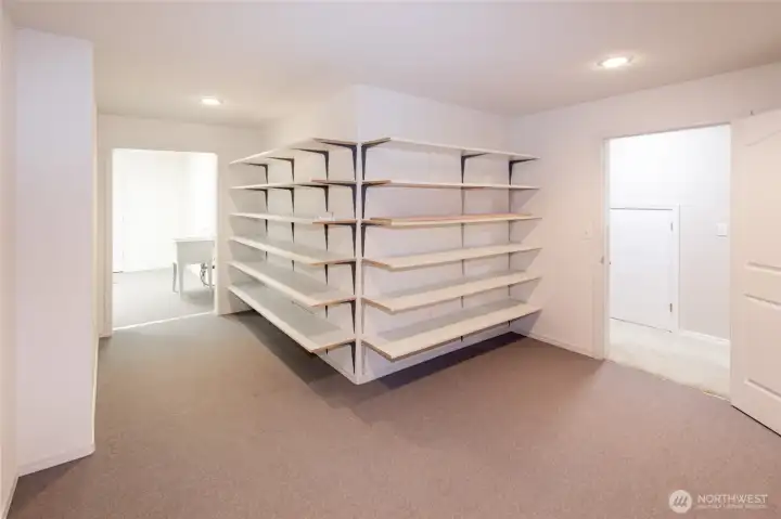 Lower level storage room