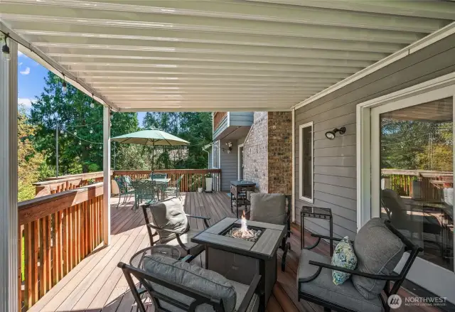 Covered deck area