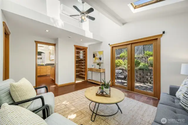 Large closet in this room, great for family room storage. There is a mini-split in this room for air and supplemental heat.