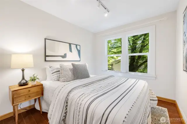 Main floor bedroom, great for guests or someone who does not like to do the stairs.