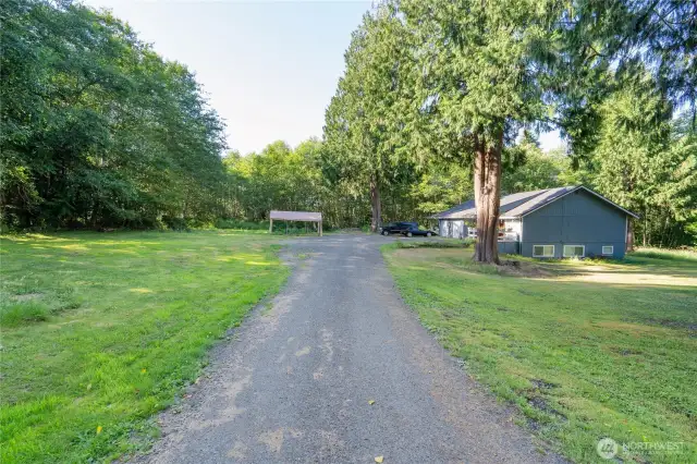 View from driveway