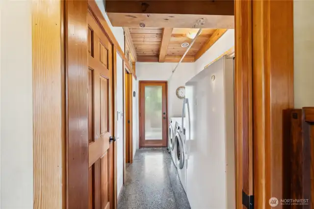 Large Freezer in Laundry Room