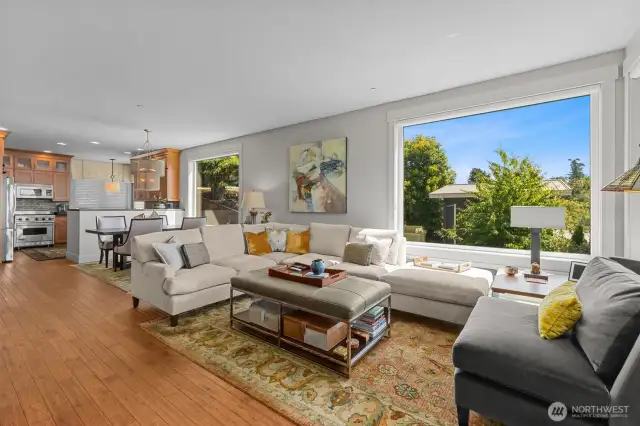 Comfortable main floor with 9' ceilings.