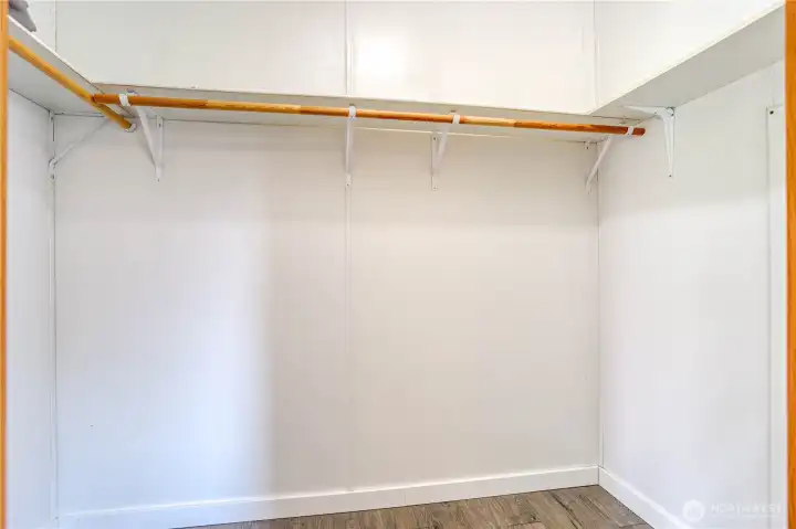 Large Walk in Primary Closet