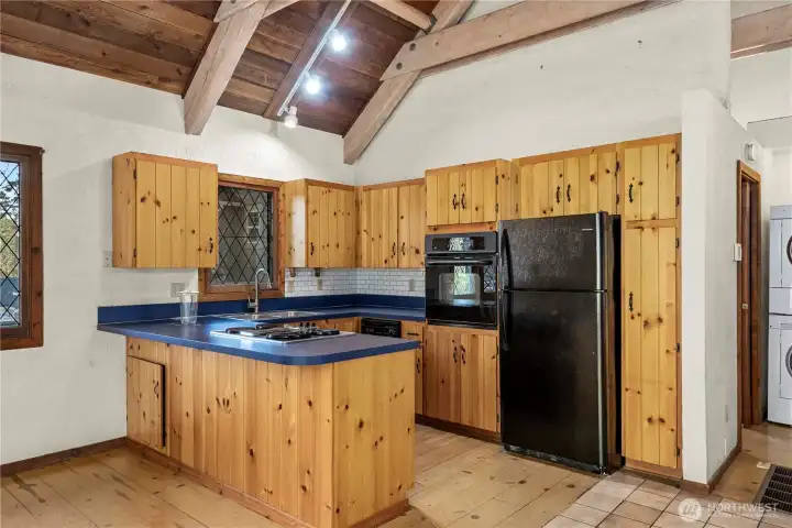 Kitchen still has original 80's cooktop AND a NuTone Food Center!