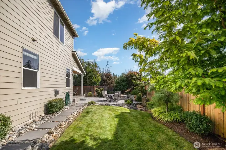 Enjoy all the mature landscaping and walkways.