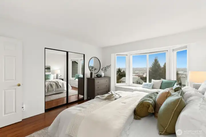 Primary bedroom, this is a king sized bed