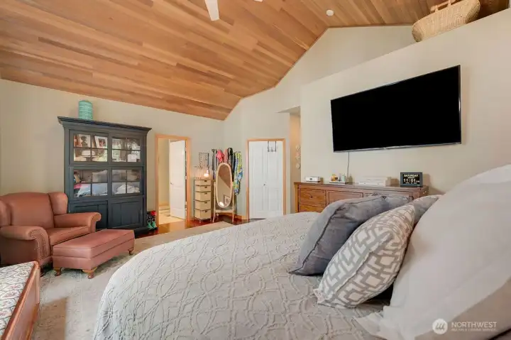 Stunning wood ceiling