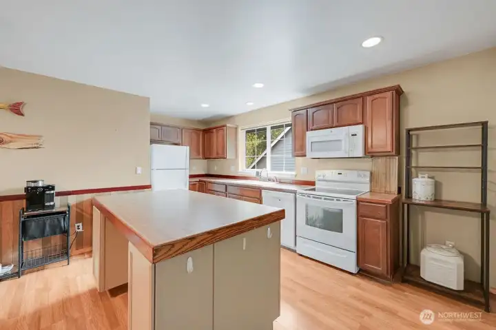 Kitchen in bonus space above garage